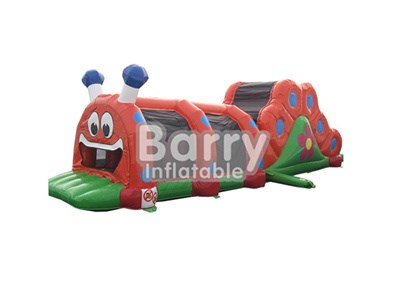 Hot sale kids cheap special caterpillar inflatable obstacle course BY-OC-057
